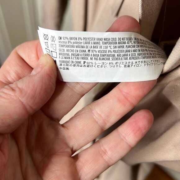 Forever 21 Wide-Leg Cargo Jumpsuit Long Sleeve Khaki Nwot Size Medium - Picture 6 of 9